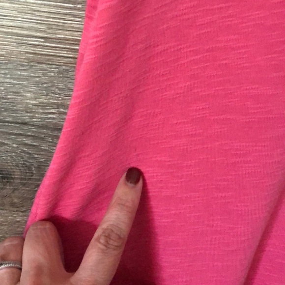J. Jill Tops J Jill Pink Pima Shortsleeved Vneck Tee Size S Poshmark